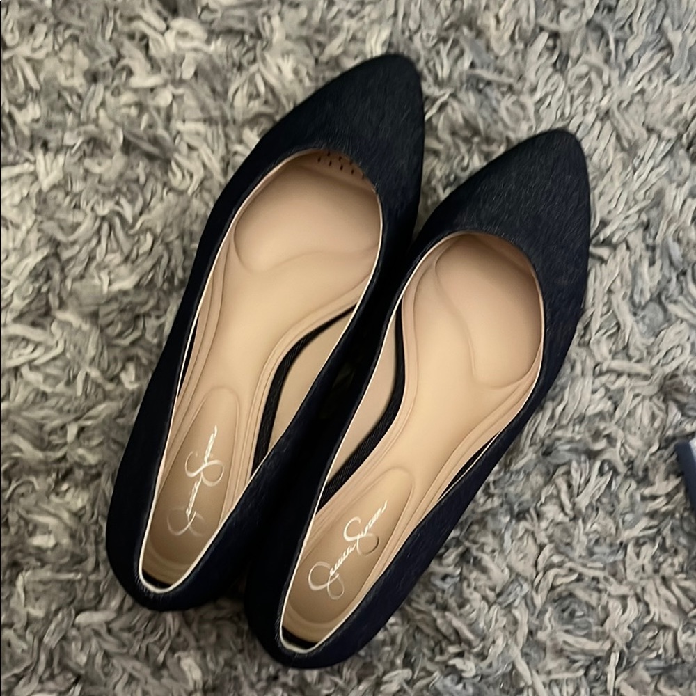 Jessica Simpson sparkly denim Flats